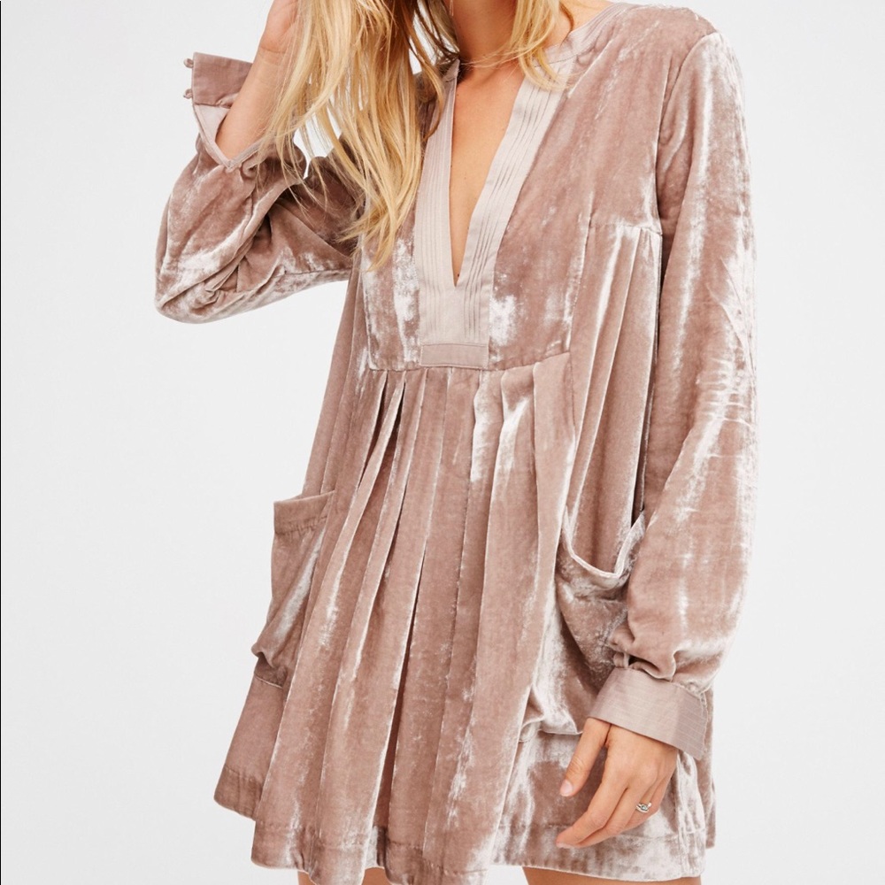 Free People Choose Me Velvet Mini